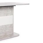 Стол обеденный SMART, ЛДСП, 105-140х68,6х75 см, Белый бетон/Белый | изображение 8