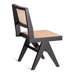 Стул LOKI, дерево вяз/ротанг, 51х44х86 см, черный | изображение 2