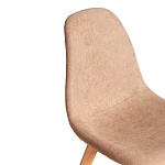 Стул CINDY SOFT (mod. C1021F1-1), фактурный велюр/дерево бук, 55 х 48 х 83 см, Бежевый LY1701-4 / натуральный | изображение 7